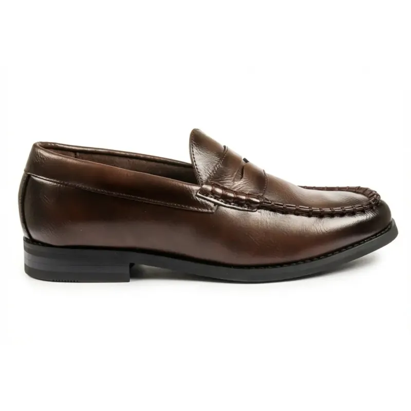 Men's Classic Penny PU Leather Loafers sold by Tru Clothing
