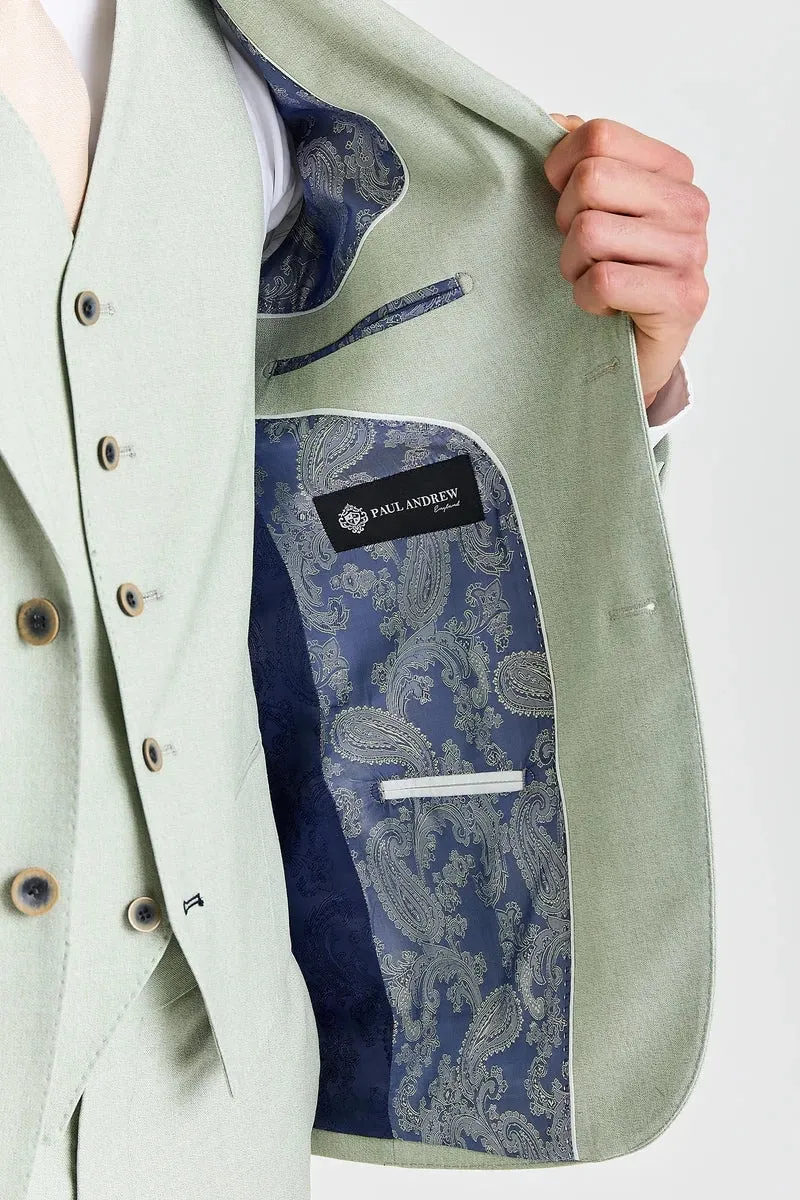 Belmont - Men's Sage Green 3 Piece Suit sold by Tru Clothing product image thumbnail 4