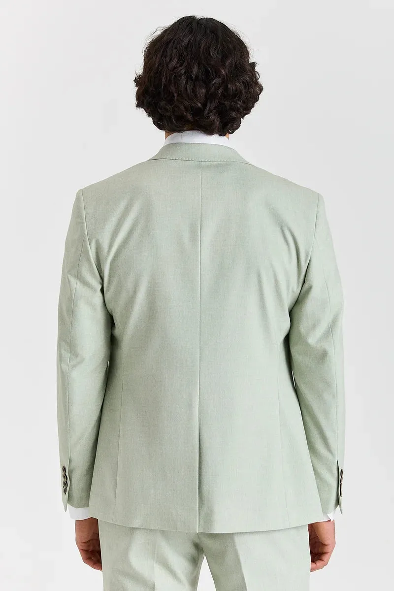 Belmont - Men's Sage Green 3 Piece Suit sold by Tru Clothing product image thumbnail 5