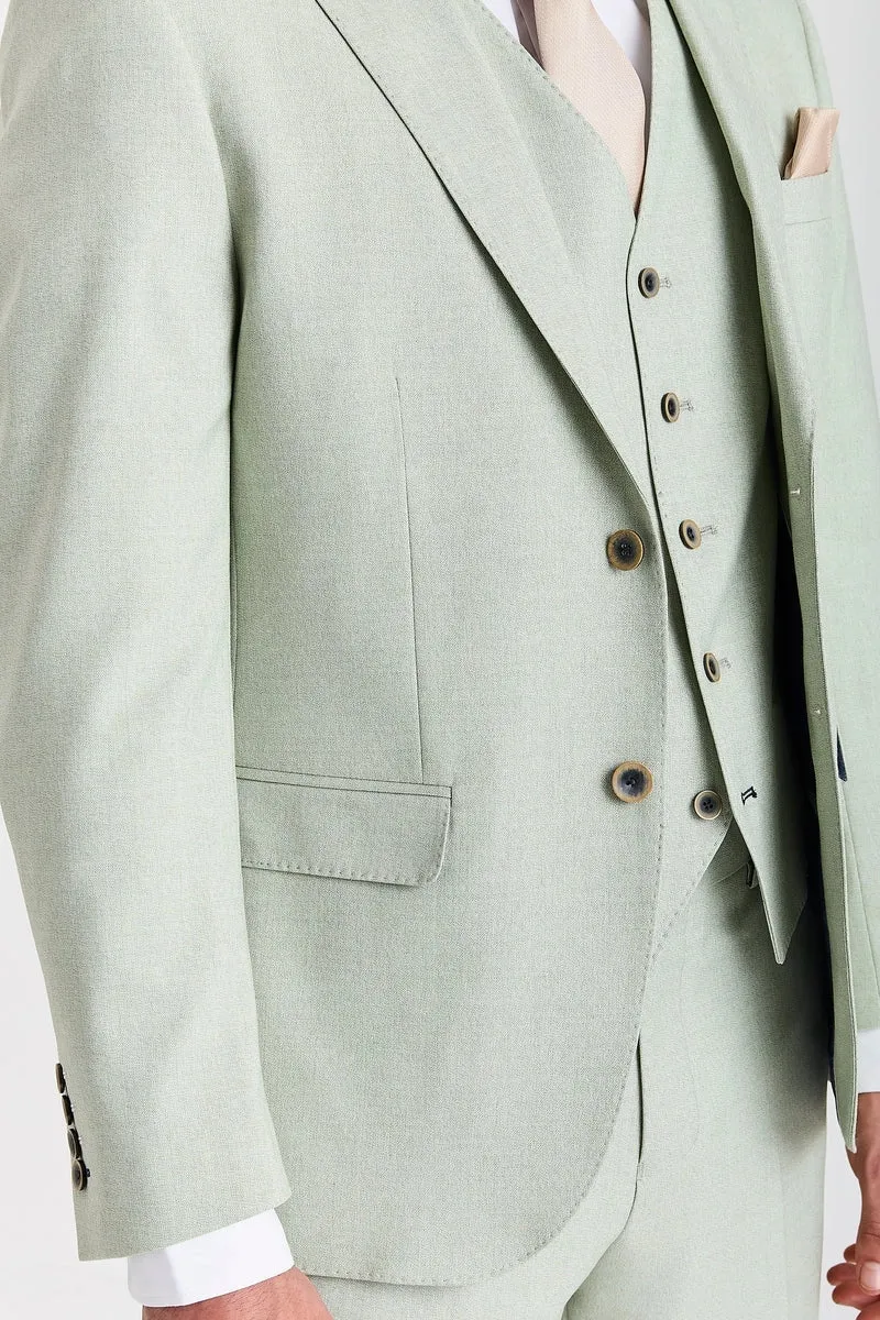 Belmont - Men's Sage Green 3 Piece Suit sold by Tru Clothing product image thumbnail 3