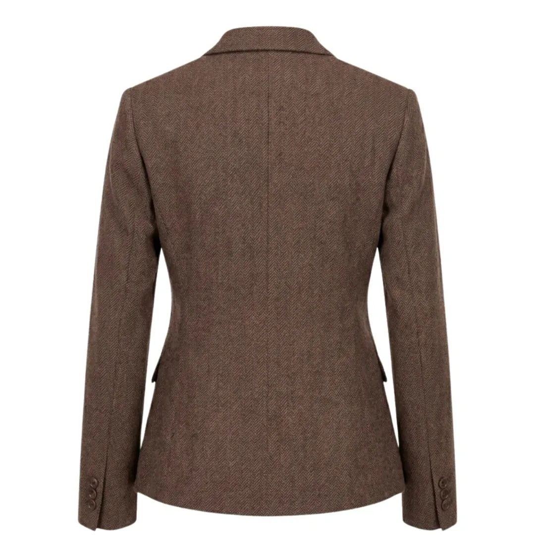IMW-02 - Women's Oak Tweed Herringbone Blazer Waistcoat sold by Tru Clothing product image thumbnail 5
