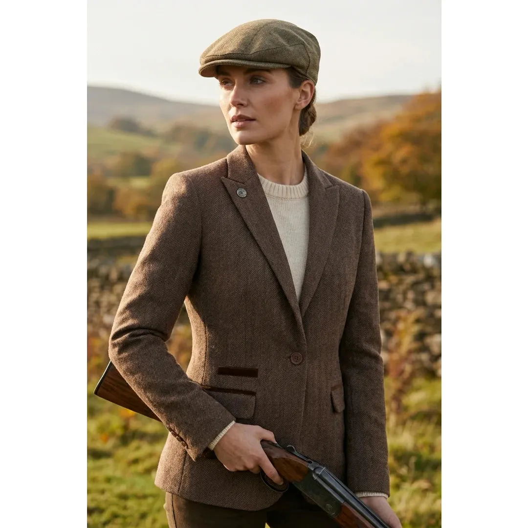 IMW-02 - Women's Oak Tweed Herringbone Blazer Waistcoat sold by Tru Clothing product image thumbnail 2