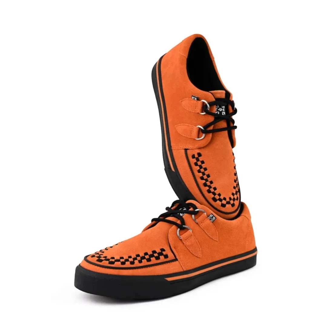 Men's Pointed Creeper Sneaker Orange Cow Suede Platform Shoes sold by Tru Clothing product image thumbnail 5