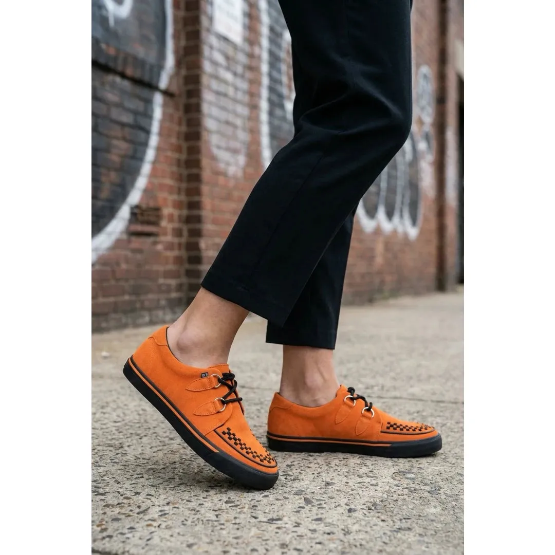 Men's Pointed Creeper Sneaker Orange Cow Suede Platform Shoes sold by Tru Clothing product image thumbnail 2