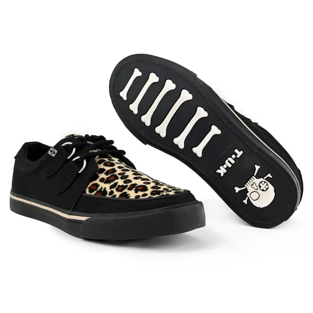 Pointed Creeper Sneaker Black Leopard Canvas Platform Shoes sold by Tru Clothing product image thumbnail 5