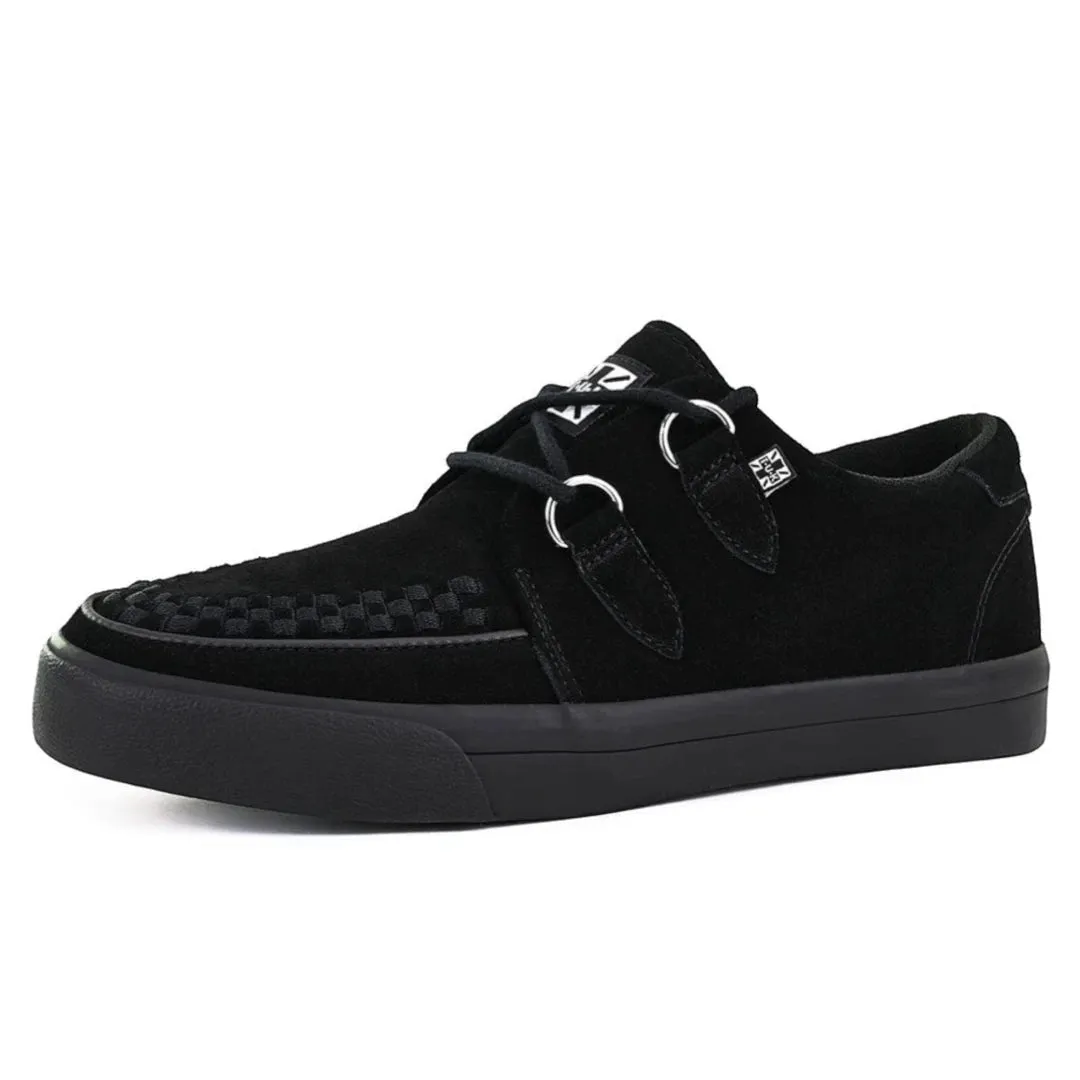 Pointed Creeper Sneaker Black Suede Platform Shoes sold by Tru Clothing product image thumbnail 5