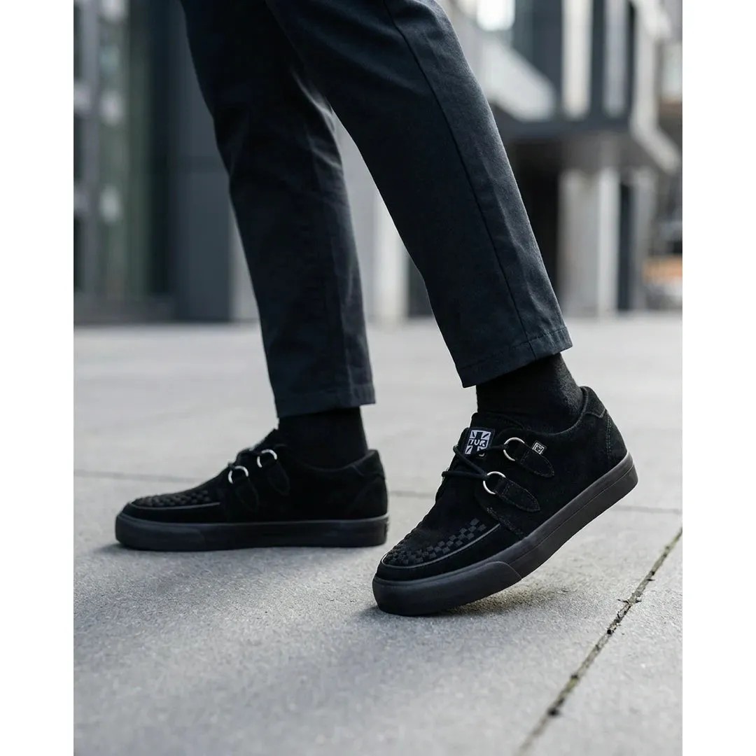 Pointed Creeper Sneaker Black Suede Platform Shoes sold by Tru Clothing product image thumbnail 2