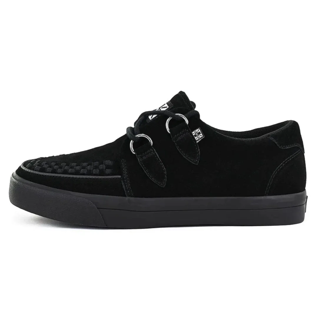 Pointed Creeper Sneaker Black Suede Platform Shoes sold by Tru Clothing product image thumbnail 3