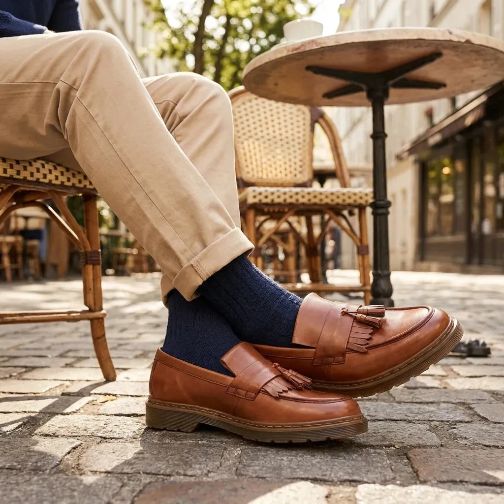Men's Tan Leather Wingtip Oxford Brogue Dress Shoes sold by Tru Clothing product image thumbnail 2