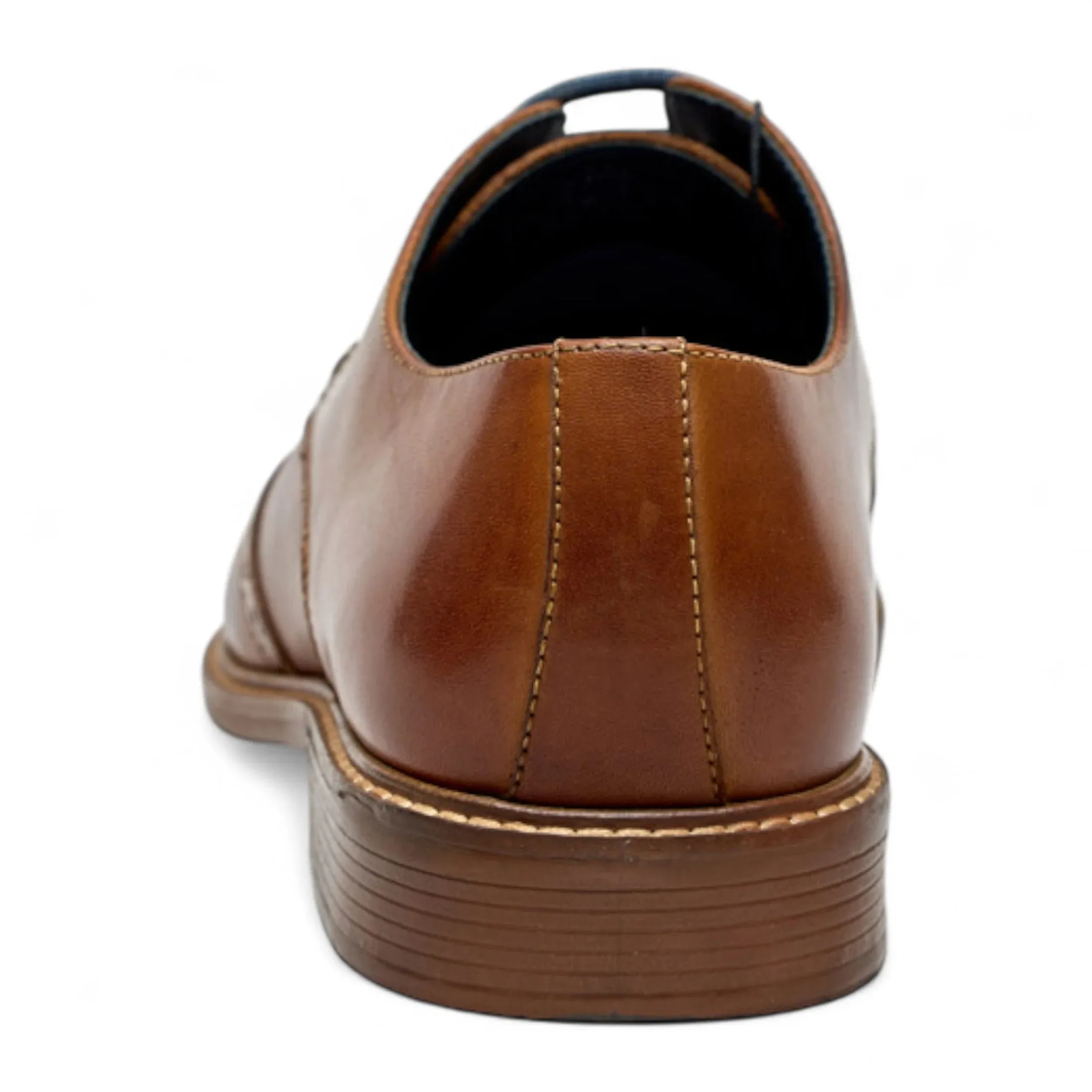 Men's Tan Leather Wingtip Oxford Brogue Dress Shoes sold by Tru Clothing product image thumbnail 4