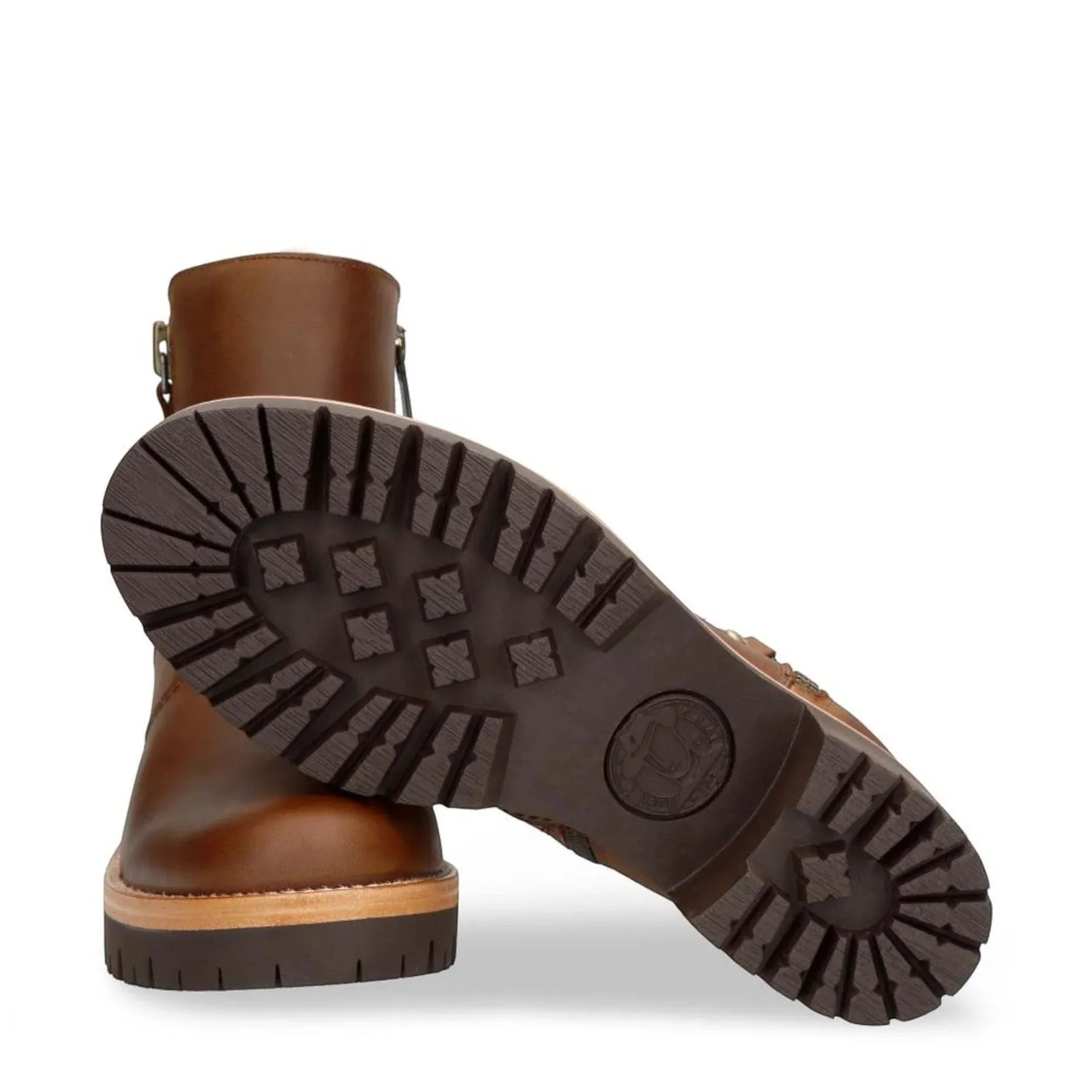 Pauline B9 - Women's Brown Leather Heeled Ankle Boots sold by Tru Clothing product image thumbnail 4