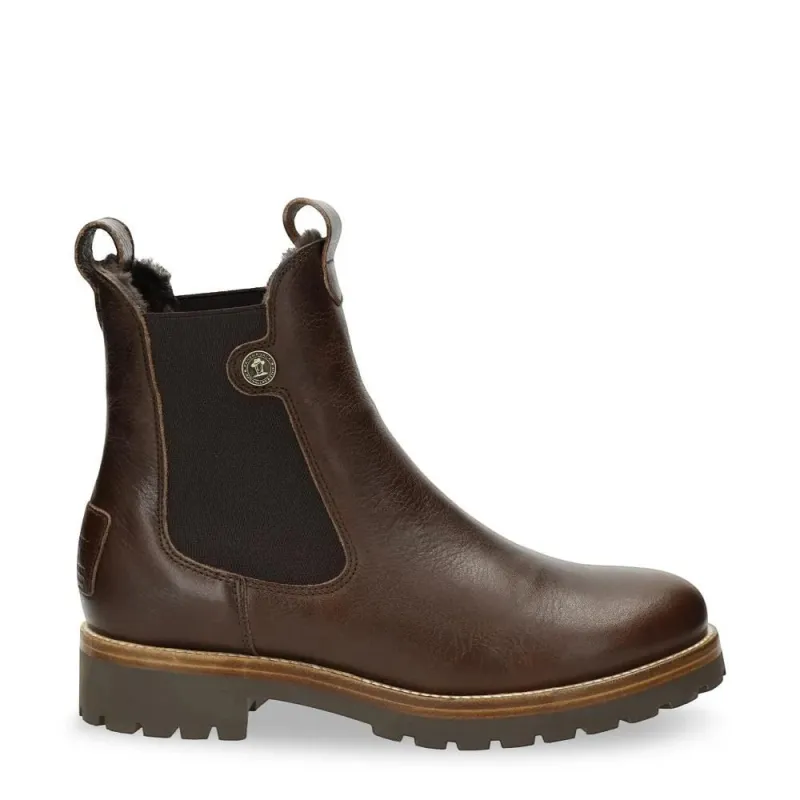Francesca B13 - Women's Brown Leather Chelsea Boots made by Panama Jack