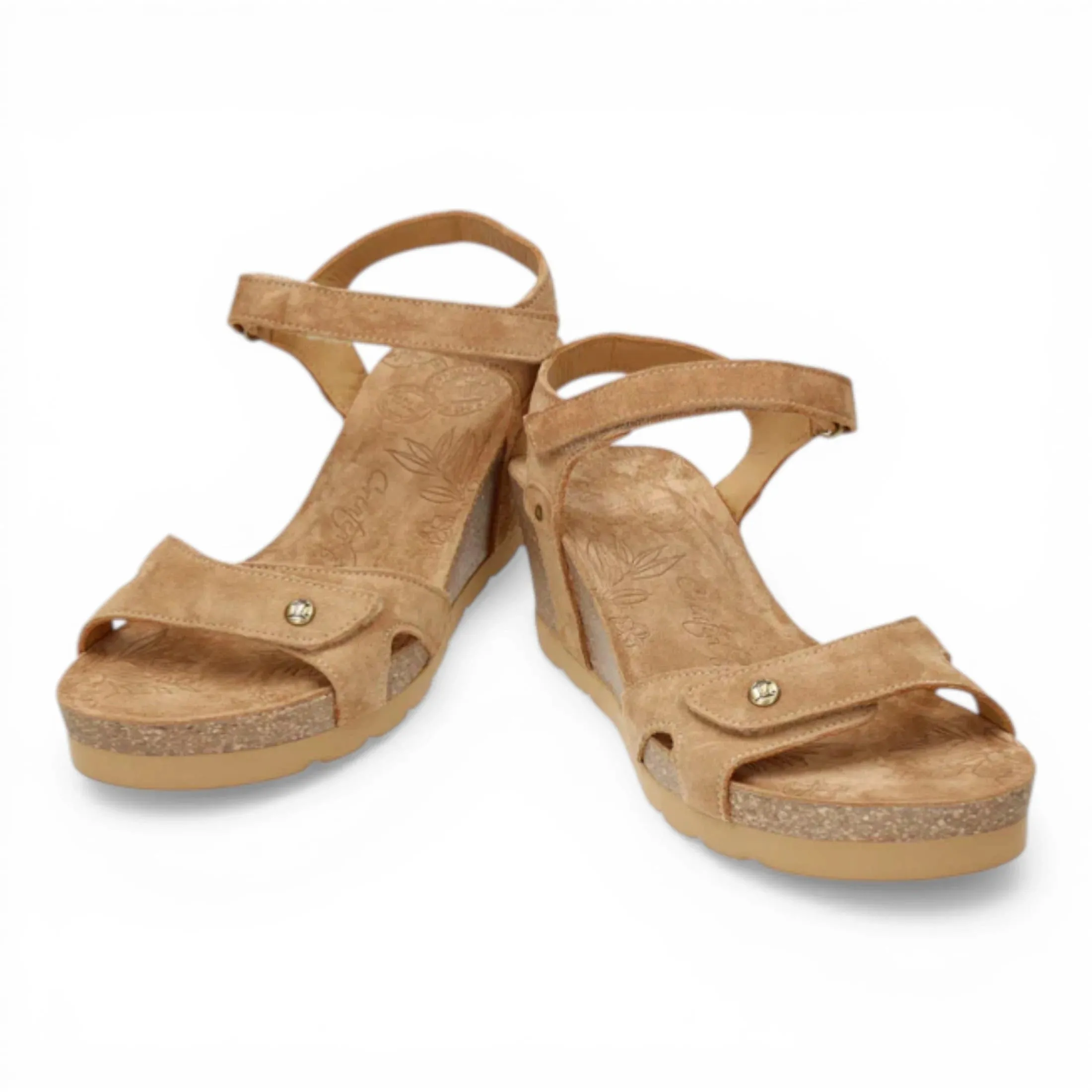 Julia B74 - Women's Wedge Bark Brown Suede Leather Sandals sold by Tru Clothing product image thumbnail 5