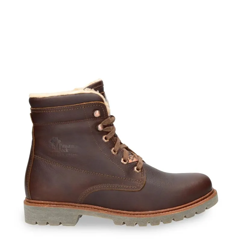 P03 Aviator C23 - Men's Brown Waterproof Leather Ankle Boots made by Panama Jack