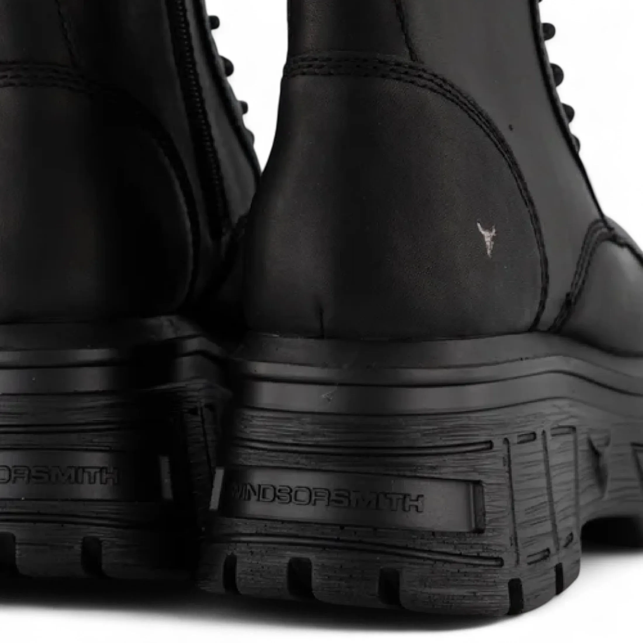 Screaming - Women's Black Mid-Calf Leather Platform Boots sold by Tru Clothing product image thumbnail 5