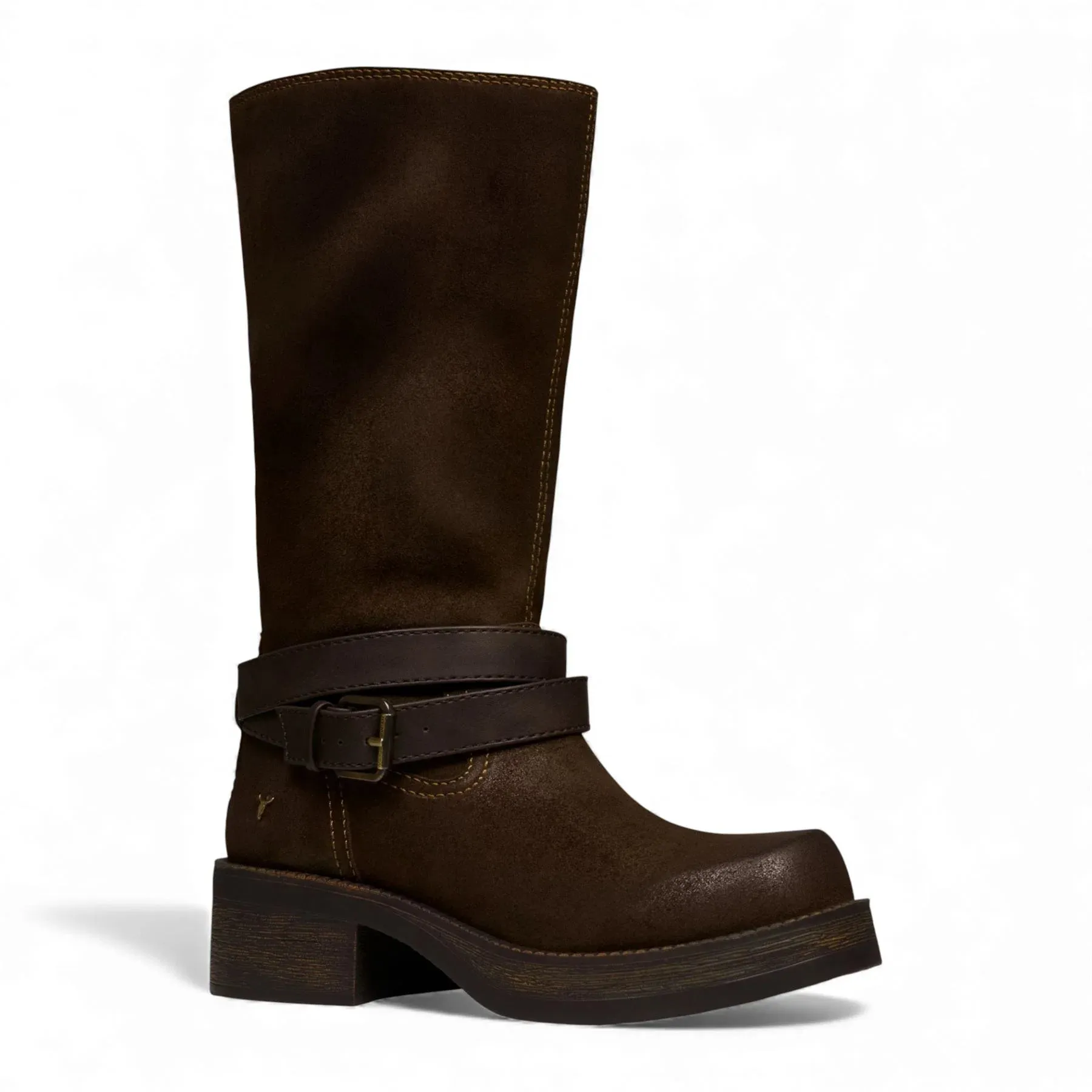 Gotcha - Women's Brown Suede Leather Western Riding Boots sold by Tru Clothing product image thumbnail 3