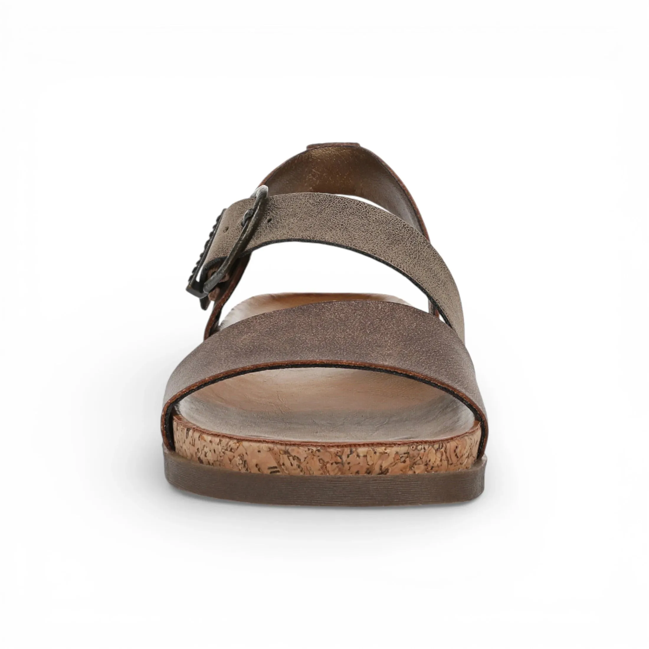 Lance - Women's Brown Silver Footbed Strappy Flat Sandals sold by Tru Clothing product image thumbnail 4