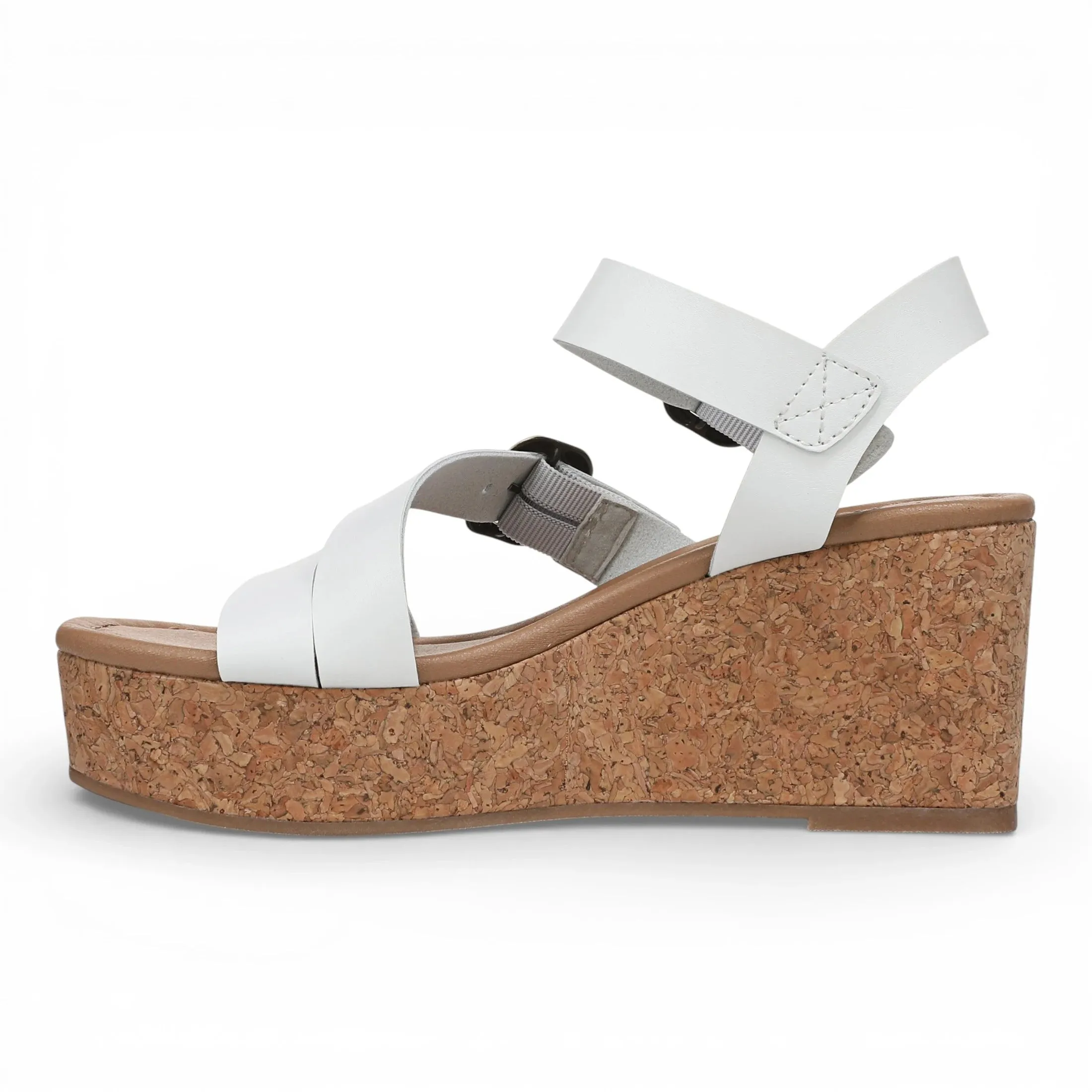 Ali - Women's White Wedge Strappy Espadrille Heel Sandals sold by Tru Clothing product image thumbnail 5