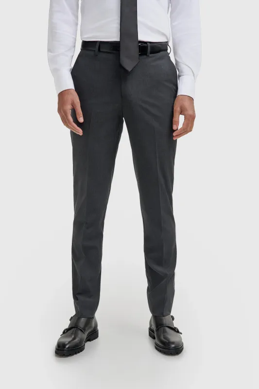 Malibu - Men's Charcoal Textured Trousers made by House of Cavani