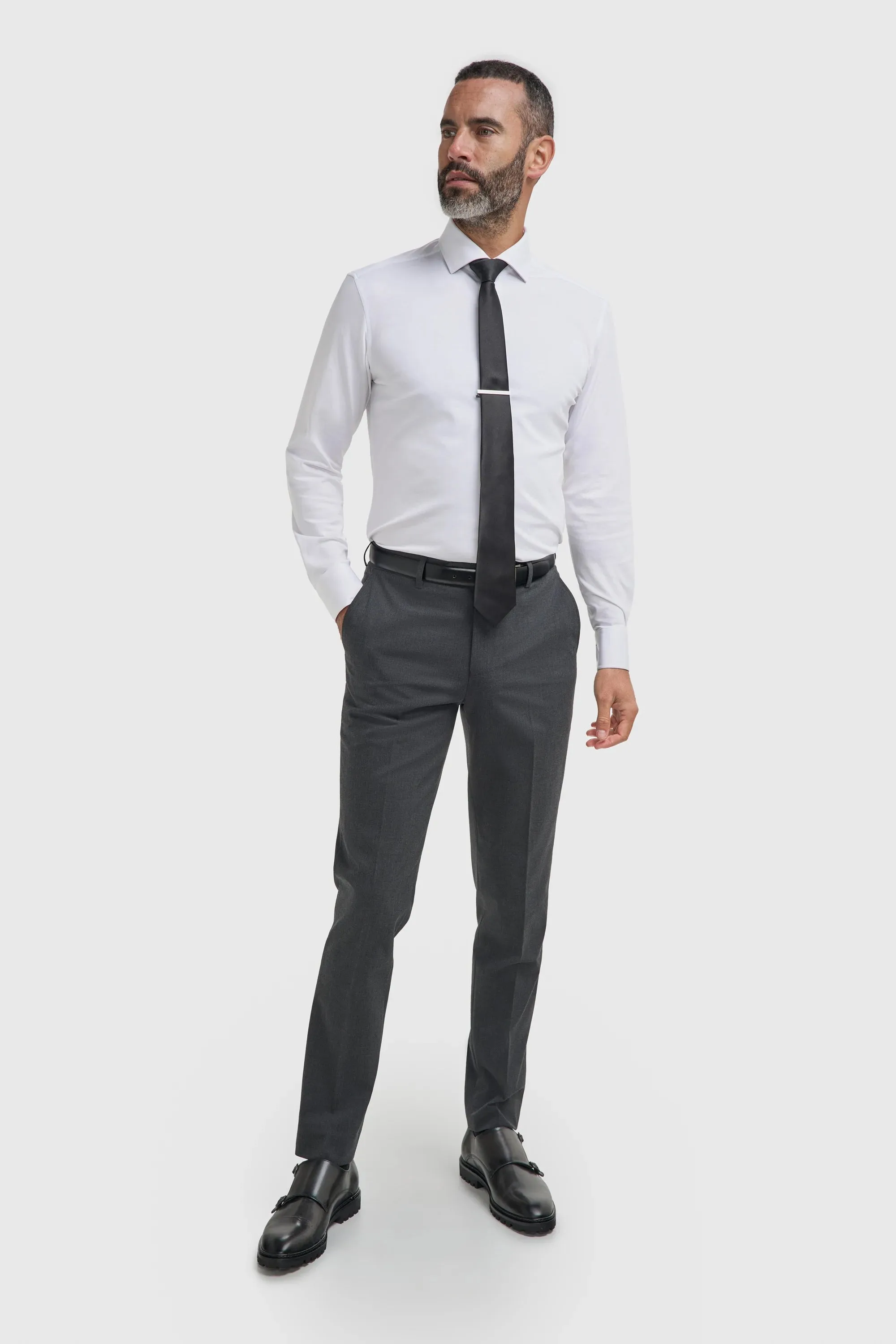 Malibu - Men's Charcoal Textured Trousers sold by Tru Clothing product image thumbnail 3
