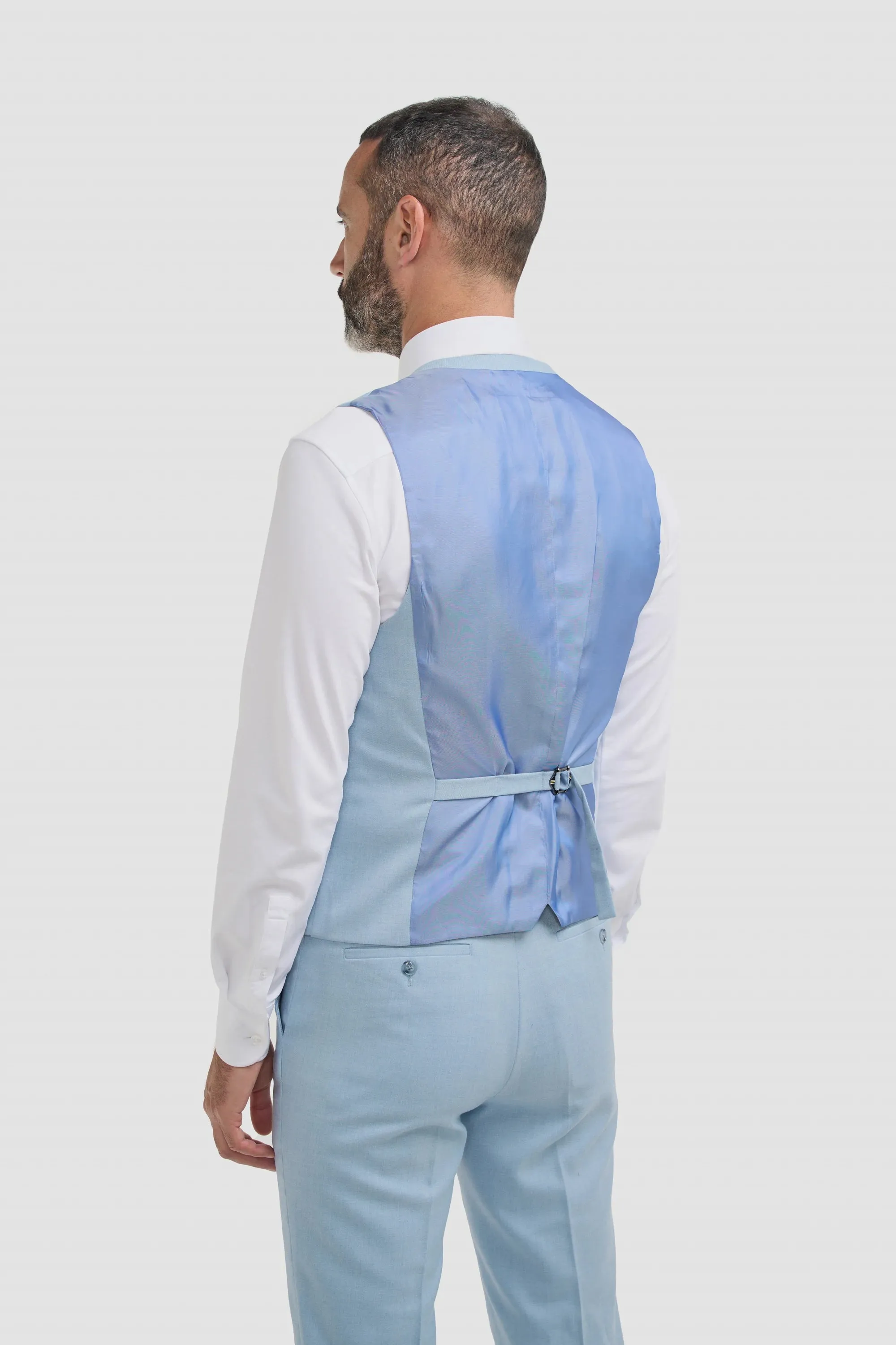 Malibu - Men's Sky Blue Waistcoat sold by Tru Clothing product image thumbnail 2