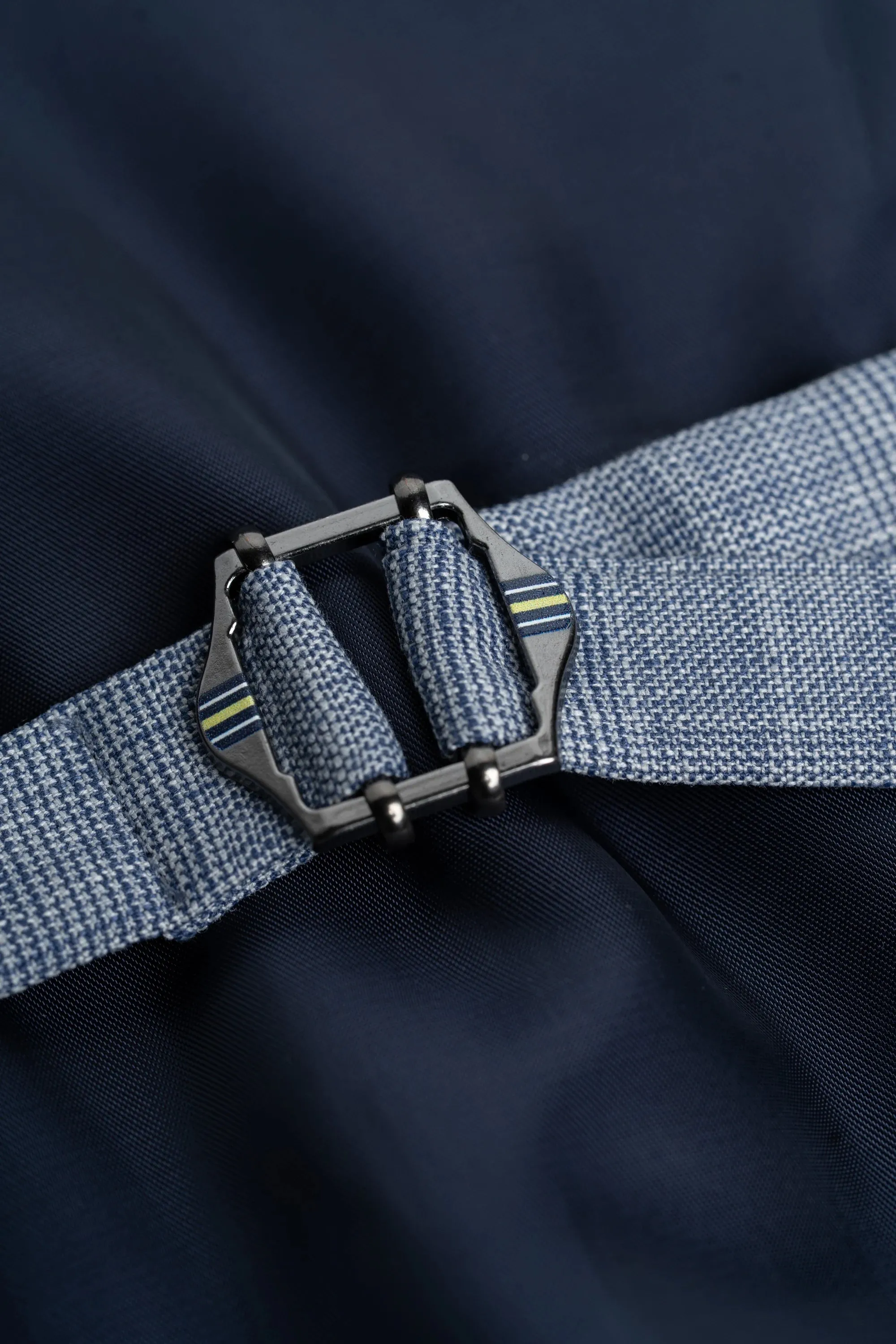 Camden - Men's Blue Check Waistcoat sold by Tru Clothing product image thumbnail 3