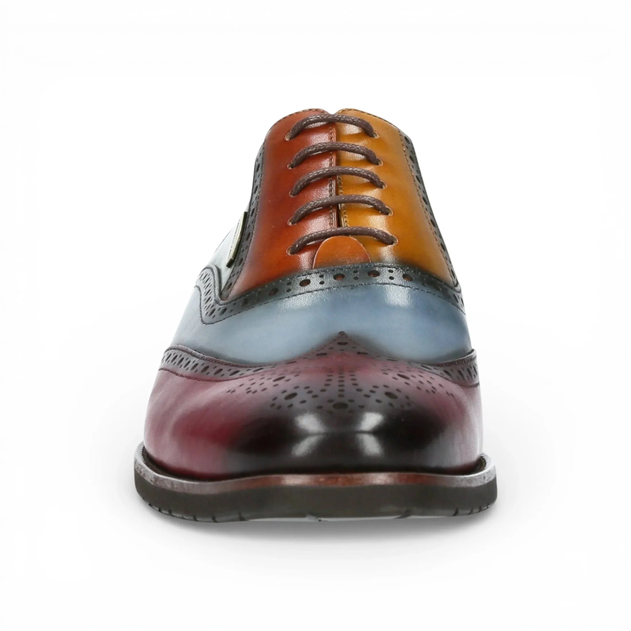 Antonin 01 - Men's Black Burgundy Leather Oxford Shoes sold by Tru Clothing product image thumbnail 3