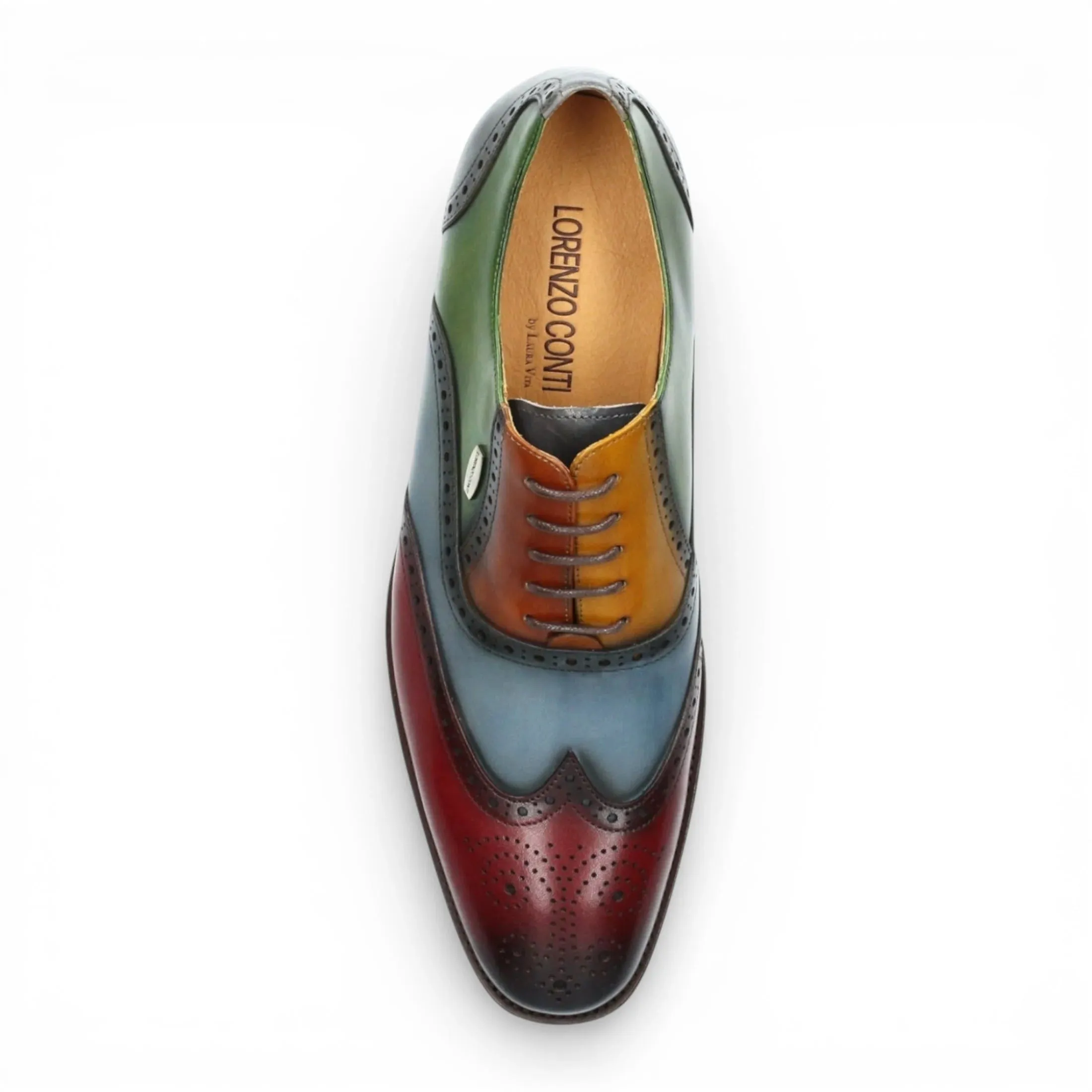 Antonin 01 - Men's Black Burgundy Leather Oxford Shoes sold by Tru Clothing product image thumbnail 5