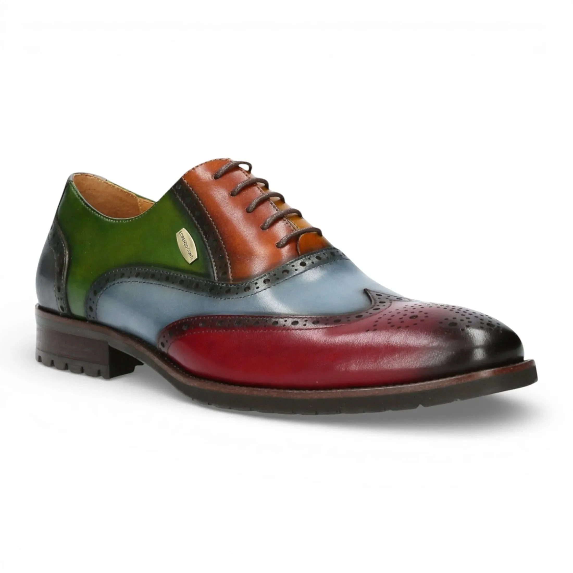 Antonin 01 - Men's Black Burgundy Leather Oxford Shoes sold by Tru Clothing product image thumbnail 2