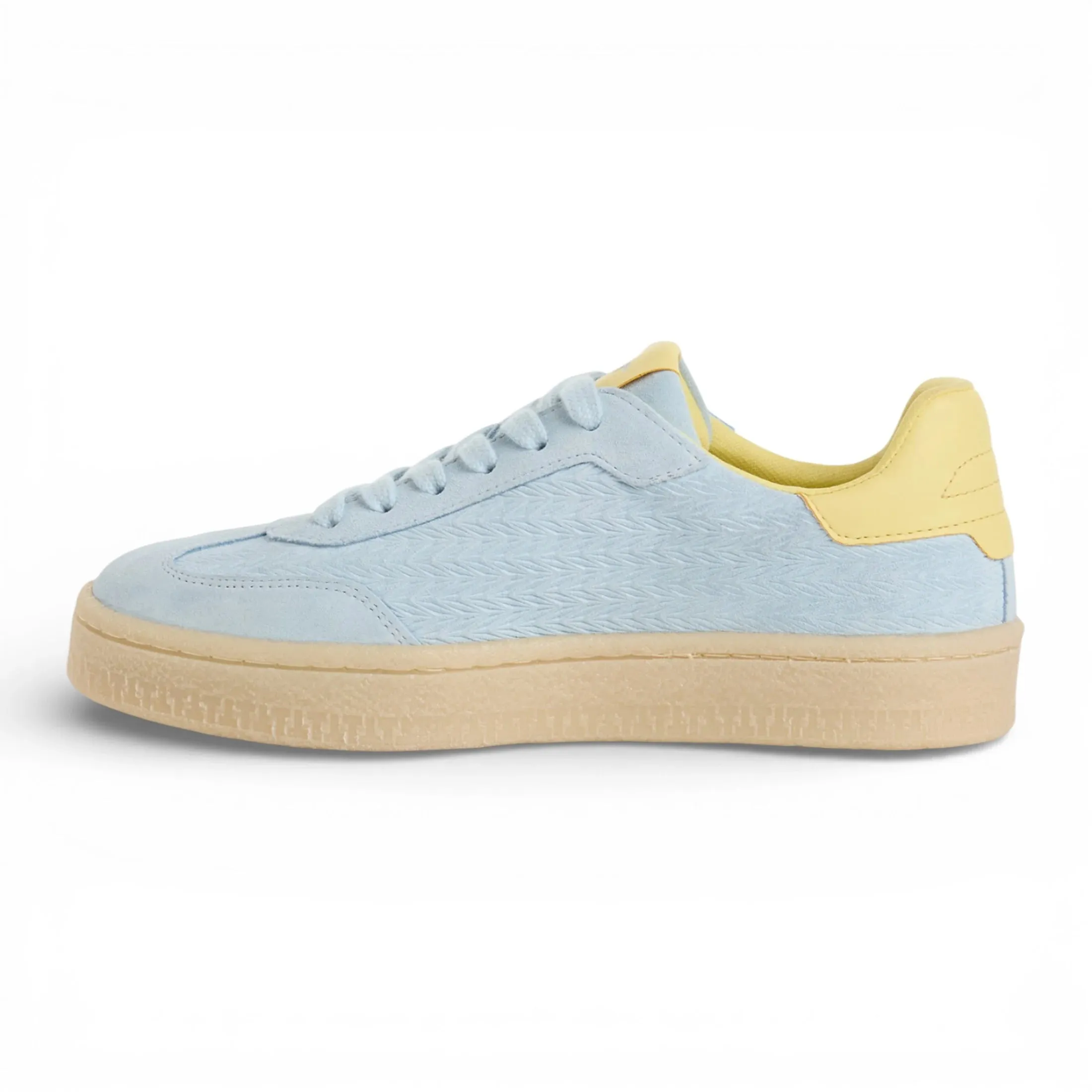 Women's Blue Leather Yellow Stripes Sneakers sold by Tru Clothing product image thumbnail 2