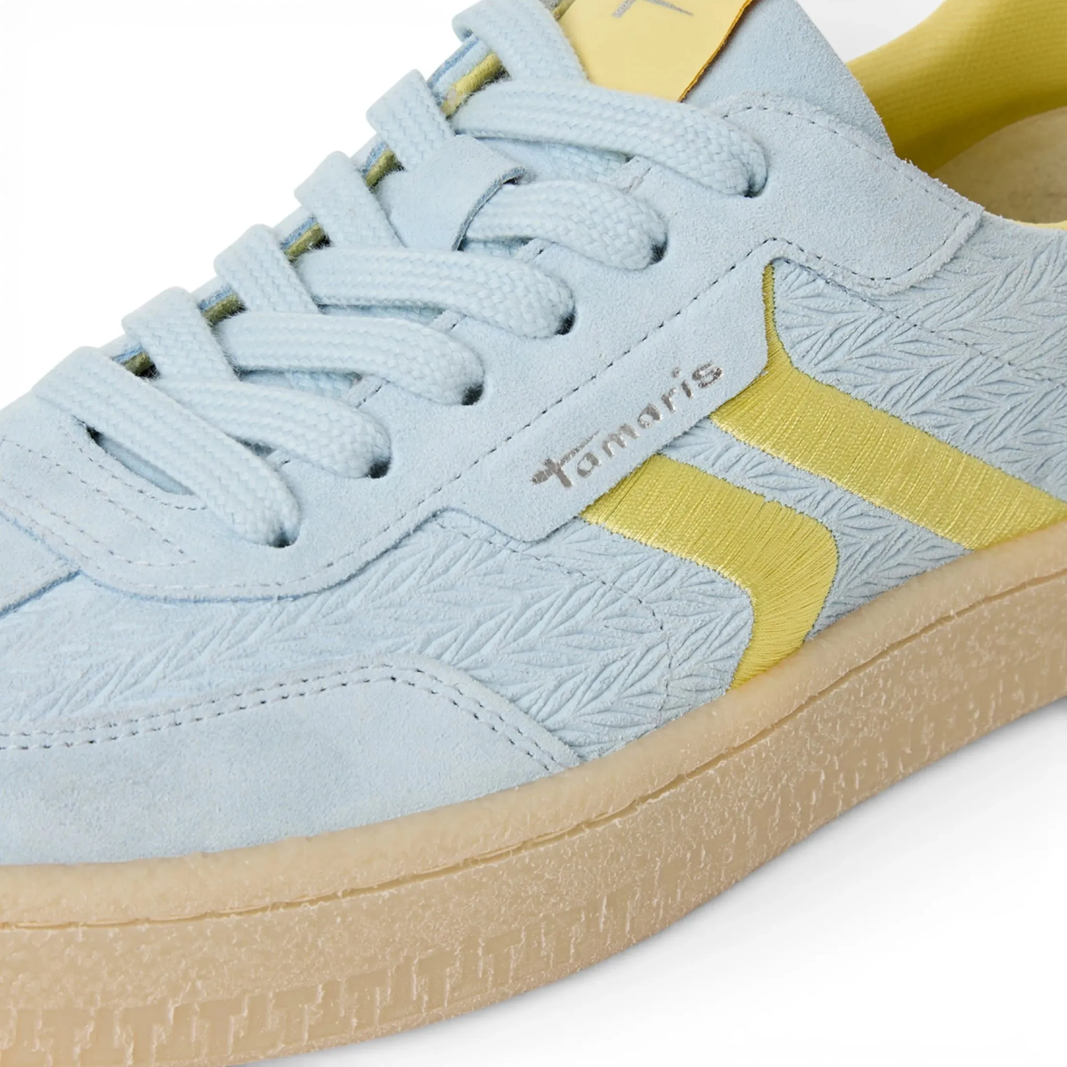 Women's Blue Leather Yellow Stripes Sneakers sold by Tru Clothing product image thumbnail 5