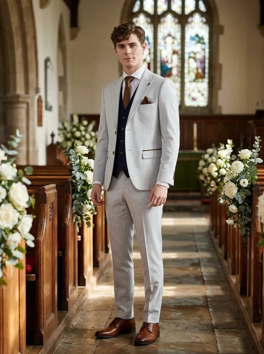 Mark Stone Suit with Mayfair Navy Waistcoat sold by Tru Clothing product image thumbnail 2
