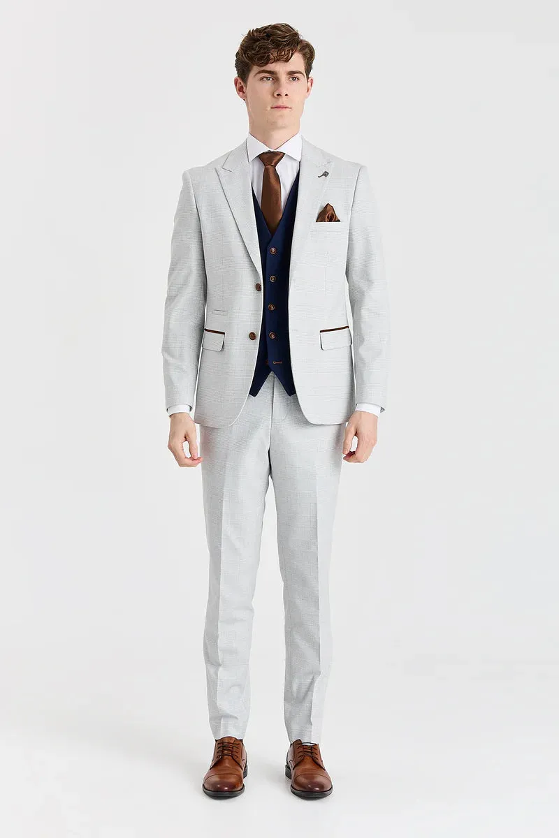 Mark Stone Suit with Mayfair Navy Waistcoat sold by Tru Clothing product image thumbnail 3