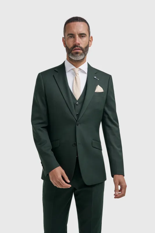 Malibu - Men's Forest Green 3 Piece Suit made by House of Cavani