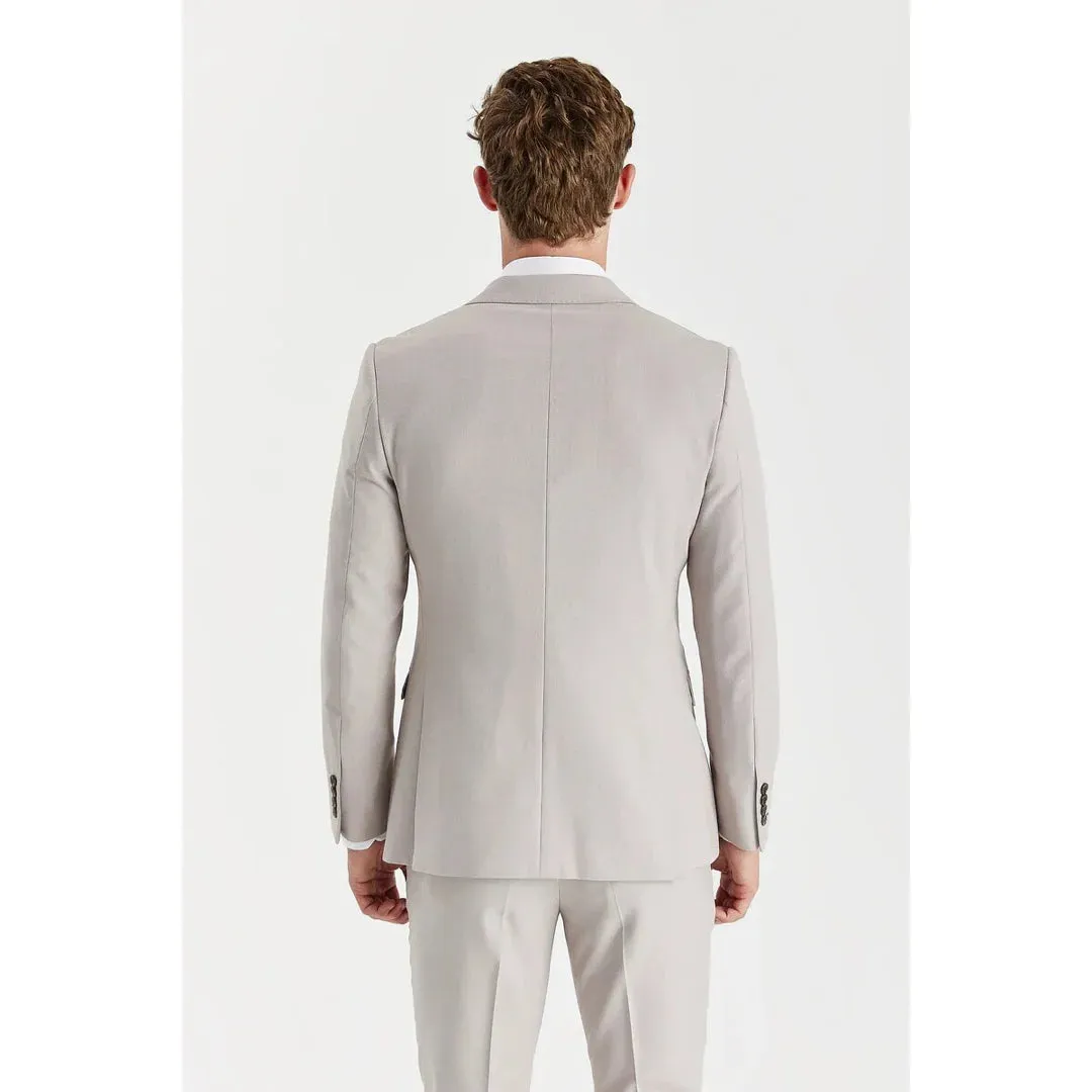 Mayfair - Men's Stone 2 Piece Double Breasted Suit sold by Tru Clothing product image thumbnail 4