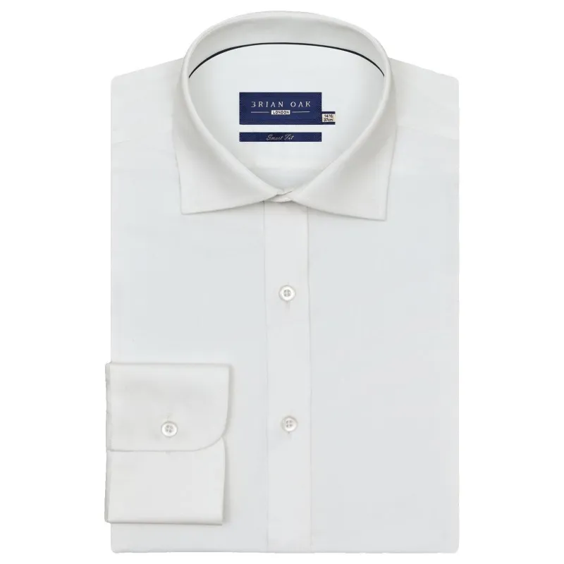 Men's Luxury Off White Twill Shirt made by Tru Clothing