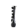 Knee Boots Demonia TRASHVILLE 518 Unisex Goth Punk Rock Black Patent Platform sold by Tru Clothing