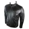 Men's Leather Biker Jacket Vintage Dark Brown Zipped Funky Retro Casual sold by Tru Clothing