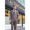 STZ92 - Men's Brown Double Breasted 2 Piece Suit sold by Tru Clothing