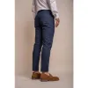 Alvari - Men's Navy Linen Summer Trousers sold by Tru Clothing
