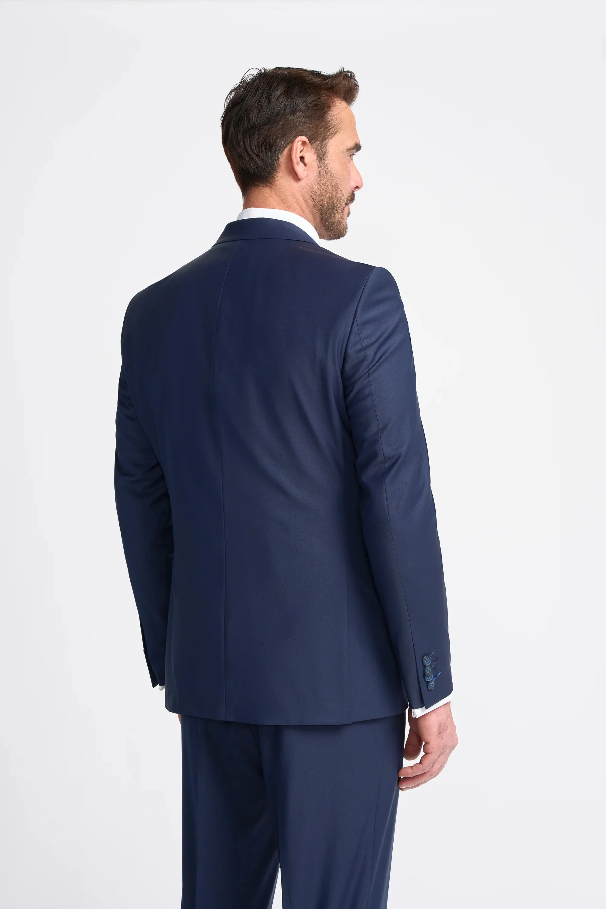 Bond - Men's Navy Tailored Fit Blazer sold by Tru Clothing product image thumbnail 3