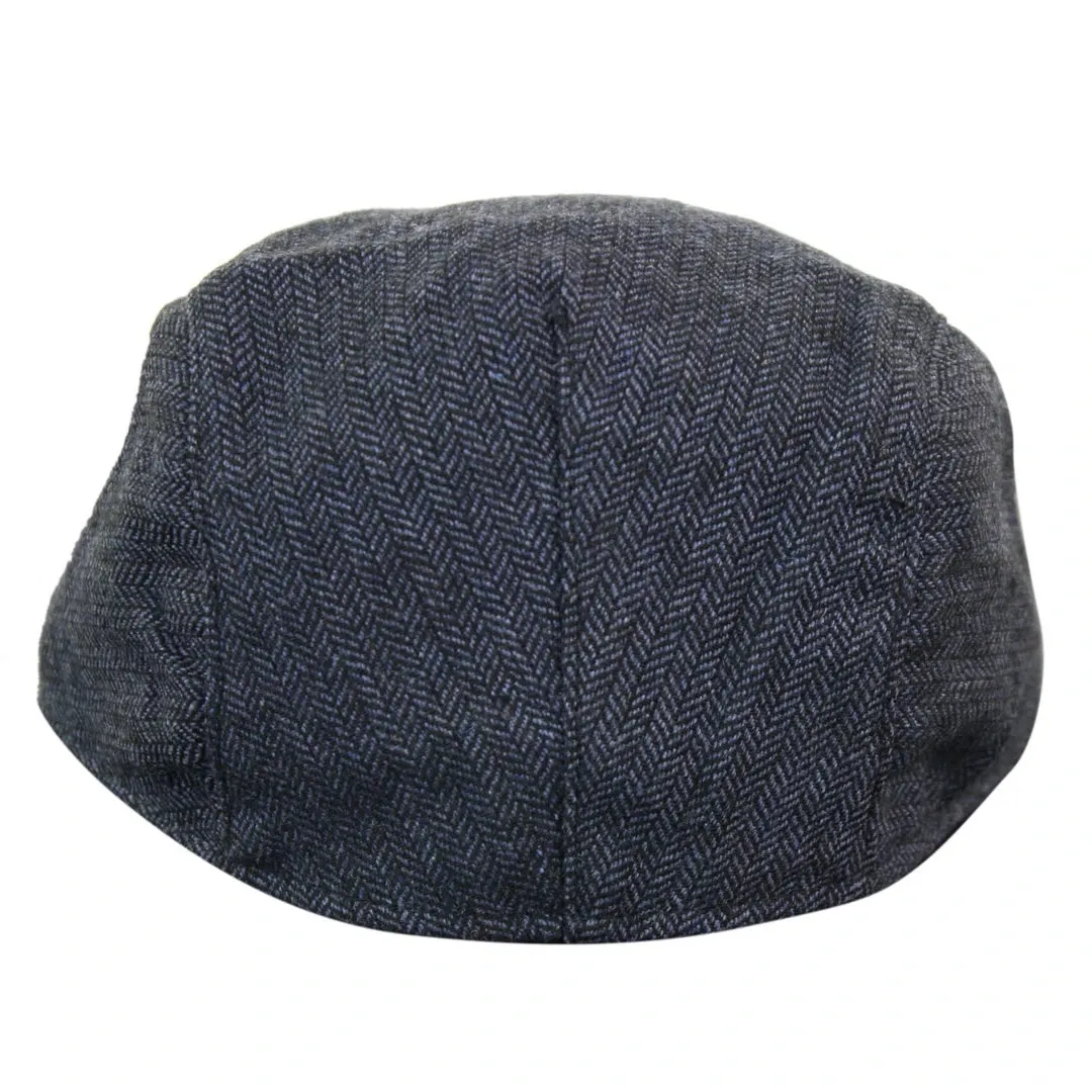 Men's Herringbone Hat Tweed Wool Check Grandad Flat Caps sold by Tru Clothing product image thumbnail 4