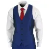 Kingsley - Men's Boys 3 Piece Shiny Blue Wedding Prom Party Suit sold by Tru Clothing