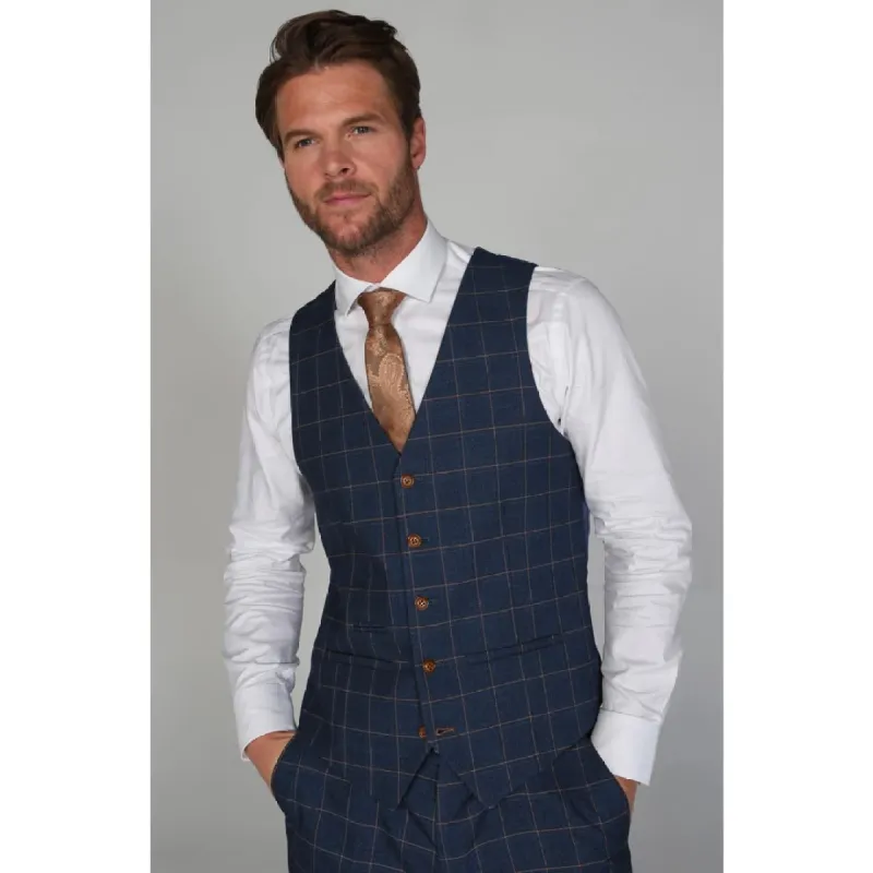 Hamleys - Men's Blue Waistcoat sold by Tru Clothing