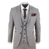 Ralph - Men's Boys 3 Piece Suit Cream Beige Tweed Check 1920s sold by Tru Clothing