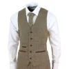 Ralph - Men's Boys 3 Piece Suit Cream Beige Tweed Check 1920s sold by Tru Clothing
