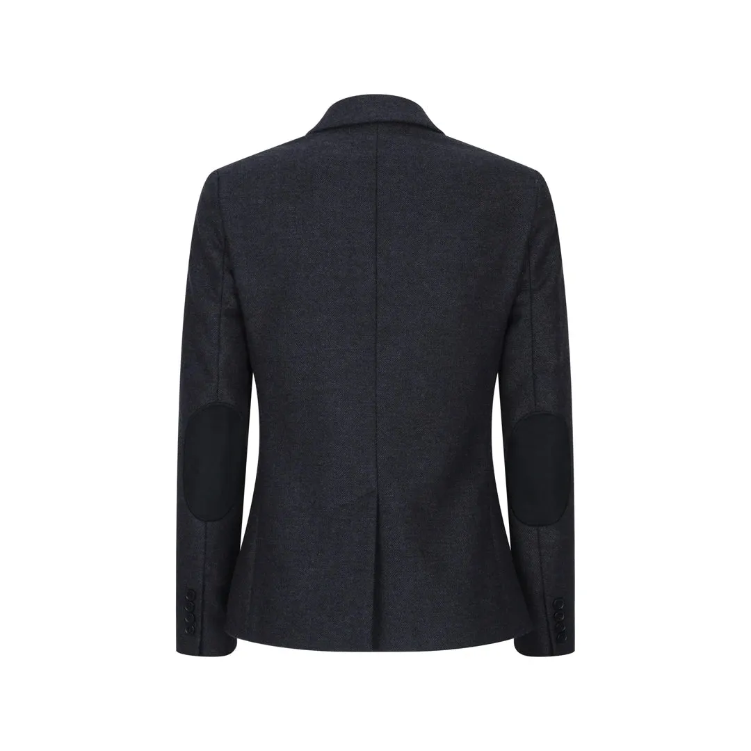 Women Black Blazer Waistcoat Tweed Herringbone Wool Classic 1920s sold by Tru Clothing product image thumbnail 4
