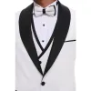 SSW2302 - Men's 3 Piece Shawl Dinner Suit Wedding Prom Tuxedo Double Breasted sold by Tru Clothing