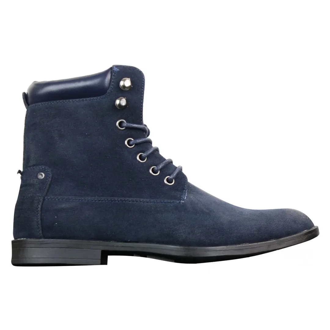 Mens Newbuck Suede Cowboy Vintage Riding Walking Hiking Boots Smart Casual sold by Tru Clothing product image thumbnail 5