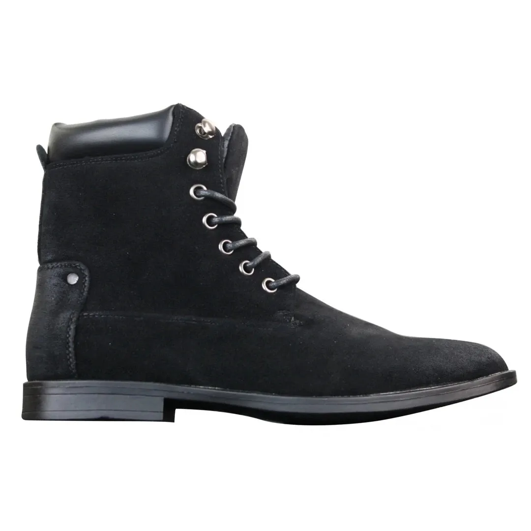 Mens Newbuck Suede Cowboy Vintage Riding Walking Hiking Boots Smart Casual sold by Tru Clothing